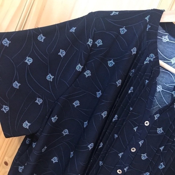 CROFT & Barrow pleated front placket top size 1X - Picture 4 of 7